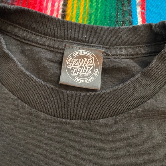 Santa Cruz Shirt Men’s Size Medium Black Graphic - Picture 4 of 5